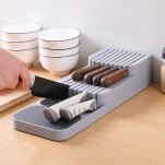 Organizer blok stojak na wkład noże do szuflady kuchennej nablatowy 40*14cm - 4