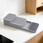 Organizer blok stojak na wkład noże do szuflady kuchennej nablatowy 40*14cm - 5