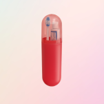 ETUI POJEMNIK NA SZCZOTECZKĘ PASTĘ DO ZĘBÓW PODRÓŻNY TURYSTYCZNY ORGANIZER RÓŻOWY - 2