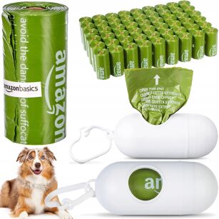 WORECZKI WORKI NA PSIE KUPY ODCHODY PSA ZESTAW 810 SZTUK Z POJEMNIKIEM ETUI