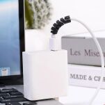 ZABEZPIECZENIE OSŁONA PRZEWODU KABLA ŁADOWARKI USB SPIRALA CZARNA - 4