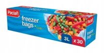 PACLAN WORECZKI DO MROŻENIA NA MROŻONKI 3L 30 SZTUK Z KLIPSAMI KUCHENNE NA WARZYWA OWOCE MIĘSO MROŻONKI - 2