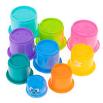 KUBECZKI EDUKACYJNE PIRAMIDA WIEŻA UKŁADANKA Z CYFRAMI OWOCAMI I ZWIERZĄTKAMI ZABAWKA DLA NIEMOWLĄT DZIECI - 3