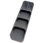 Organizer wkład do szuflady kuchennej na sztućce noże łyżki do biurka szary  40*11cm - 7