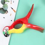 KLAMERKI KLIPSY SPINACZE DO RĘCZNIKÓW PLAŻOWYCH LEŻAKÓW OBRUSÓW 2 SZT PAPUGI - 3