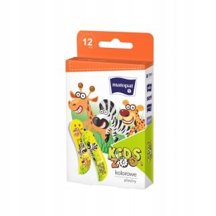 PLASTRY PLASTERKI PRZYLEPCE DLA DZIECI DZIECIĘCE KIDS ZOO ZESTAW 12SZT