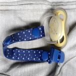 GRANATOWA W GWIAZDKI PRZYPINKA ZAWIESZKA DO SMOCZKA NA SMOCZEK Z KLIPSEM DLA CHŁOPCA DZIEWCZYNKI - 4