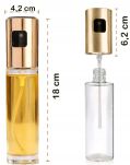 SPRYSKIWACZ DOZOWNIK DO OLEJU OLIWY OCTU W SPRAYU SZKLANY ATOMIZER 100ML ZŁOTY - 4