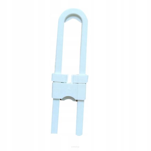 BEZKLEJOWE ZABEZPIECZENIE DO SZAFEK DRZWICZEK BLOKADA DO SZUFLAD MEBLI PRZED DZIEĆMI ZATRZASK U-LOCK