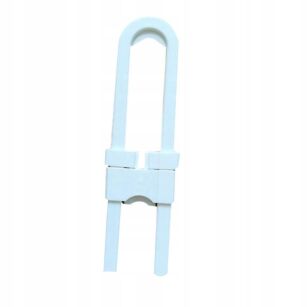 BEZKLEJOWE ZABEZPIECZENIE DO SZAFEK DRZWICZEK BLOKADA DO SZUFLAD MEBLI PRZED DZIEĆMI ZATRZASK U-LOCK