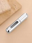 ATOMIZER PODRÓŻNY NA PERFUMY FLAKON BUTELKA FIOLKA DOZOWNIK BUTELECZKA Z ATOMIZEREM ETUI 5ML  SREBRNY - 2