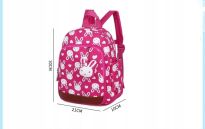 PLECAK DLA DZIEWCZYNKI PLECACZEK DO PRZEDSZKOLA DZIECIĘCY + SMYCZ J. RÓŻ - 2