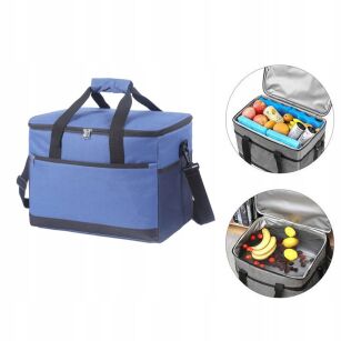 TORBA TERMICZNA TERMOIZOLACYJNA IZOLACYJNA NA JEDZENIE ZAKUPY PIKNIK PLAŻĘ DUŻA POJEMNA Z UCHWYTAMI