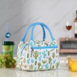 KAKTUSY ŚNIADANIOWA PIKNIKOWA TORBA TERMICZNA IZOLACYJNA BOX NA LUNCH JEDZENIE NA PLAŻĘ PIKNIK LEKKA - 3