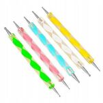 SONDA DO PAZNOKCI ZDOBIENIE MANICURE ZESTAW 5SZT - 10