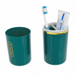 ZIELONY POJEMNIK PUDEŁKO ETUI NA SZCZOTECZKĘ I PASTĘ DO ZĘBÓW PODRÓŻNE DUŻE - 5