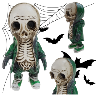 SZKIELET KOŚCIOTRUP SZKIELETOR CZASZKA CZACHA OZDOBA DEKORACJA HALLOWEEN DZIEŃ CHŁOPAKA 18-TKA WZ. C