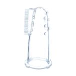 AKUKU PIERWSZA SZCZOTECZKA SZCZOTKA DZIECIĘCA DO MYCIA ZĘBÓW MASAŻU DZIĄSEŁ DLA DZIECI NA PALEC RÓŻOWA - 5