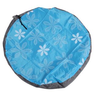 WOREK ORGANIZER MATA DO ZABAWY POJEMNIK NA ZABAWKI KLOCKI NIEBIESKI 140CM