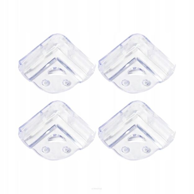 ZABEZPIECZENIE OSŁONKI SILIKONOWE NAROŻNIKÓW ROGÓW MEBLI STOŁU OSŁONA NA NAROŻNIKI KANTY OSTRE BRZEGI 4SZT