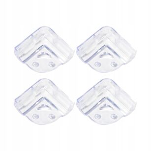 ZABEZPIECZENIE OSŁONKI SILIKONOWE NAROŻNIKÓW ROGÓW MEBLI STOŁU OSŁONA NA NAROŻNIKI KANTY OSTRE BRZEGI 4SZT