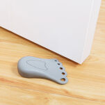 KLIN DO DRZWI STOPER GUMOWY BLOKADA SZARY Z ZAWIESZKĄ STOPKA ZABEZPIECZAJĄCA PRZED ZAMYKANIEM - 4