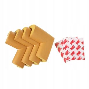 OCHRONNY PIANKOWY NAROŻNIK NA ROGI KANT STOŁU MEBLI SZAFEK 4SZT J.BRĄZ