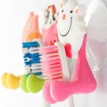 KOTEK WIESZAK UCHWYT HACZYK NA SZCZOTECZKĘ SZCZOTKĘ DO ZĘBÓW DLA DZIECKA NA PRZYSSAWKĘ - 3