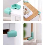 MIĘTOWE ZABEZPIECZENIE OSŁONKI PIANKOWE NAROŻNIKÓW ROGÓW MEBLI STOŁU OSŁONA NA NAROŻNIKI KANTY 4SZT - 5