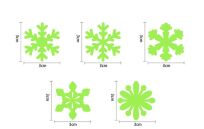 BIAŁE NAKLEJKI SAMOPRZYLEPNE ŚWIECĄCE FLUORESCENCYJNE PŁATKI ŚNIEGU ŚNIEŻYNKI OZDOBY ŚWIĄTECZNE - 4