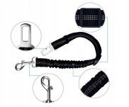 PAS BEZPIECZEŃSTWA REGULOWANA SMYCZ SAMOCHODOWA DO SAMOCHODU AUTA DLA PSA KOTA Z AMORTYZATOREM MOCNY - 3