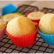 FOREMKA BLASZKA BLACHA FORMA DO PIECZENIA BABECZEK BABEK MUFFINEK 12 SZTUK  + FOREMKI SILIKONOWE - 3