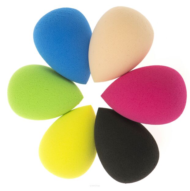 GĄBKA GĄBECZKA DO NAKŁADANIA MAKIJAŻU PODKŁADU BLENDER ŁEZKA DO OCZU UST POLICZKÓW MIX