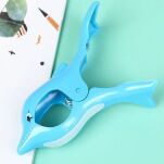 KLAMERKI KLIPSY SPINACZE DO RĘCZNIKÓW PLAŻOWYCH LEŻAKÓW OBRUSÓW 2 SZT DELFINKI - 3