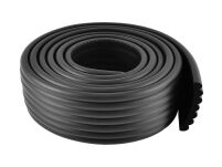 CZARNA UNIWERSALNA TAŚMA PIANKOWA DO MEBLI PIANKA TAŚMA OCHRONNA OCHRANIACZ ZABEZPIECZENIE NA KANTY NAROŻNIKI STOŁU - 2