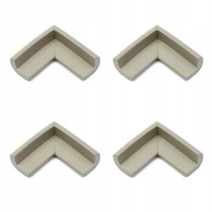 NAROŻNIKI PIANKOWE OCHRONNE SZARE ZABEZPIECZENIE NA ROGI MEBLI STOŁU BLATÓW DLA DZIECI 4 SZT