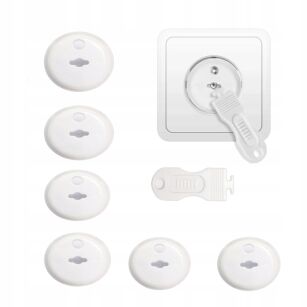 BLOKADY ZAŚLEPKI ZATYCZKI DO GNIAZDEK ZABEZPIECZENIE KONTAKTÓW PRZED DZIEĆMI ZAŚLEPKA Z BOLCEM 6 SZT