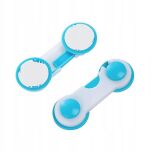 NIEBIESKIE ZABEZPIECZENIE DO SZAFEK DRZWICZEK BLOKADA DO SZUFLAD MEBLI PRZED DZIEĆMI ZATRZASK ZAPADKA - 4