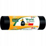 WORKI NA ŚMIECI ODPADY ODPADKI PACLAN BEE SMART 120L 10SZT LDPE WYTRZYMAŁE MOCNE CZARNE - 3