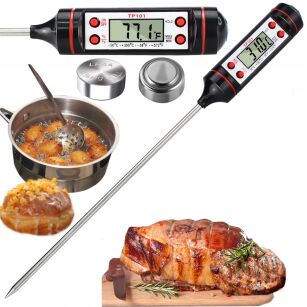 TERMOMETR SZPILKOWY KUCHENNY ELEKTRONICZNY WYŚWIETLACZ LCD Z SONDĄ DO MIĘSA
