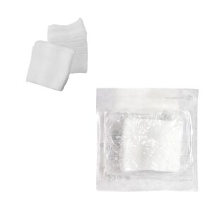 KOMPRESY Z GAZY GAZA OPATRUNKOWA KOMPRES GAZIKI STERYLNE JAŁOWE 7,5CM X 7,5CM 5SZT 17-NITKOWA