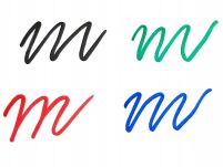 MAZAKI PISAKI MARKERY DO TABLICY TABLIC ZMAZYWALNE SUCHOŚCIERALNE RÓŻNE KOLORY ZESTAW W ETIU 4SZT - 12