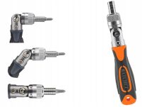 NARZĘDZIA BITY TORX KLUCZE NASADOWE 5-14mm GRZECHOTKA ZESTAW KOMPLET 38 EL. - 5