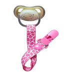 ROŻOWA ŻYRAFA PRZYPINKA ZAWIESZKA DO SMOCZKA NA SMOCZEK Z KLIPSEM DLA DZIEWCZYNKI - 2
