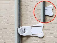 KOSTKI BLOKADA ZABEZPIECZENIE PRZED DZIEĆMI OGRANICZNIK DRZWI SZAFEK SZAF PRZESUWNYCH ZESTAW 2SZT - 3