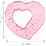 AKUKU GRYZAK USPOKAJAJĄCY SILIKONOWY WODNY MIĘKKI CHŁODZĄCY DZIĄSŁA  NA ZĄBKOWANIE NIEMOWLĄT SERCE - 7