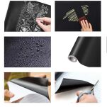 SAMOPRZYLEPNA TABLICA KREDOWA ŚCIENNA 200x45CM ZESTAW + 5 KRED DO PISANIA DO KUCHNI BIURA POKOJU DZIECIĘCEGO - 4