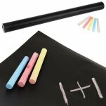 SAMOPRZYLEPNA TABLICA KREDOWA ŚCIENNA 200x45CM ZESTAW + 5 KRED DO PISANIA DO KUCHNI BIURA POKOJU DZIECIĘCEGO - 2