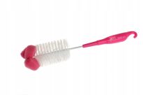 AKUKU DŁUGA SZCZOTKA SZCZOTECZKA DO MYCIA CZYSZCZENIA BUTELKI BUTELEK SMOCZKÓW Z GĄBKĄ NIEBIESKA - 9