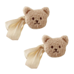 BEŻOWY MIŚ UPINACZ DO ZASŁON ZAPIĘCIE UCHWYT SPINKA DO ZASŁON POKÓJ DZIECIĘCY 2 SZTUKI - 2